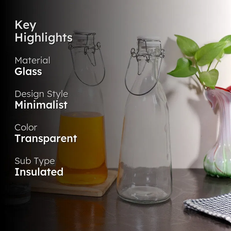 Glintora Water Bottle (1000 mL Each) - Set Of Two media 2