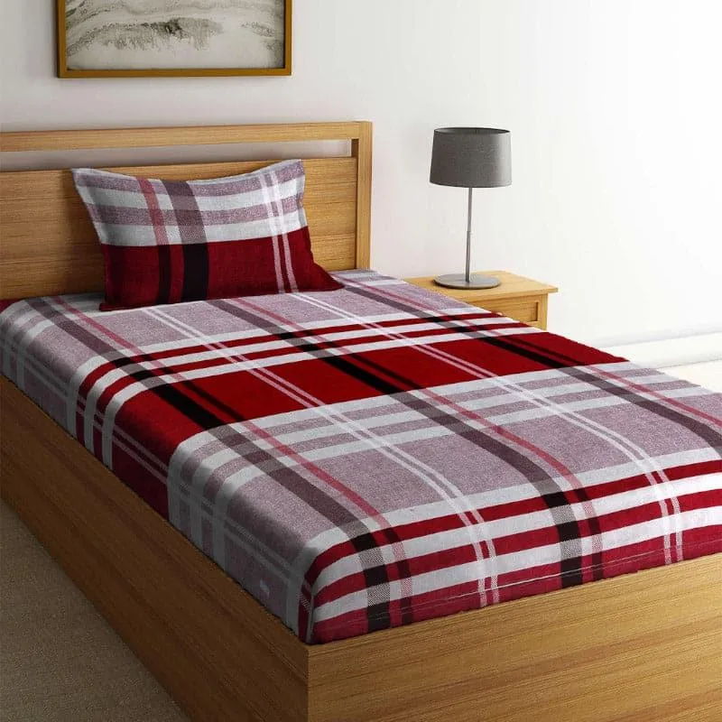 Kiftha Stripe Bedsheet - 150 GSM media 1