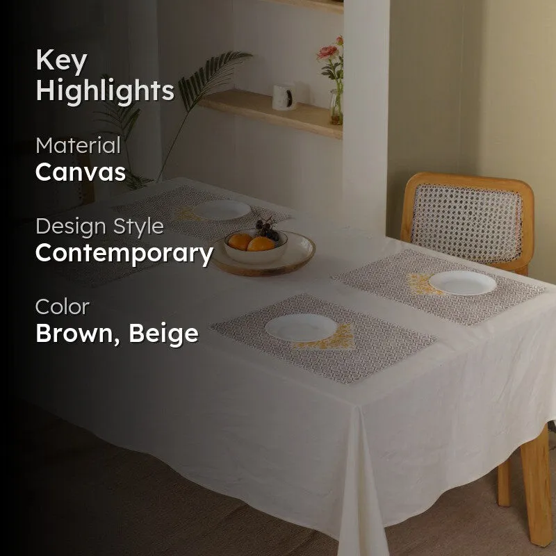 Contour Craft Canvas Table Mats - Set Of Four media 2