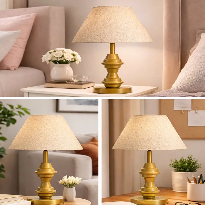 PureVista Metal Table Lamp - Beige media 4