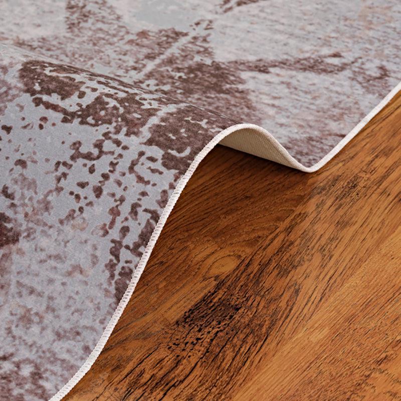 Amandil Abstract Polyester Anti-Skid Carpet - Brown media 8