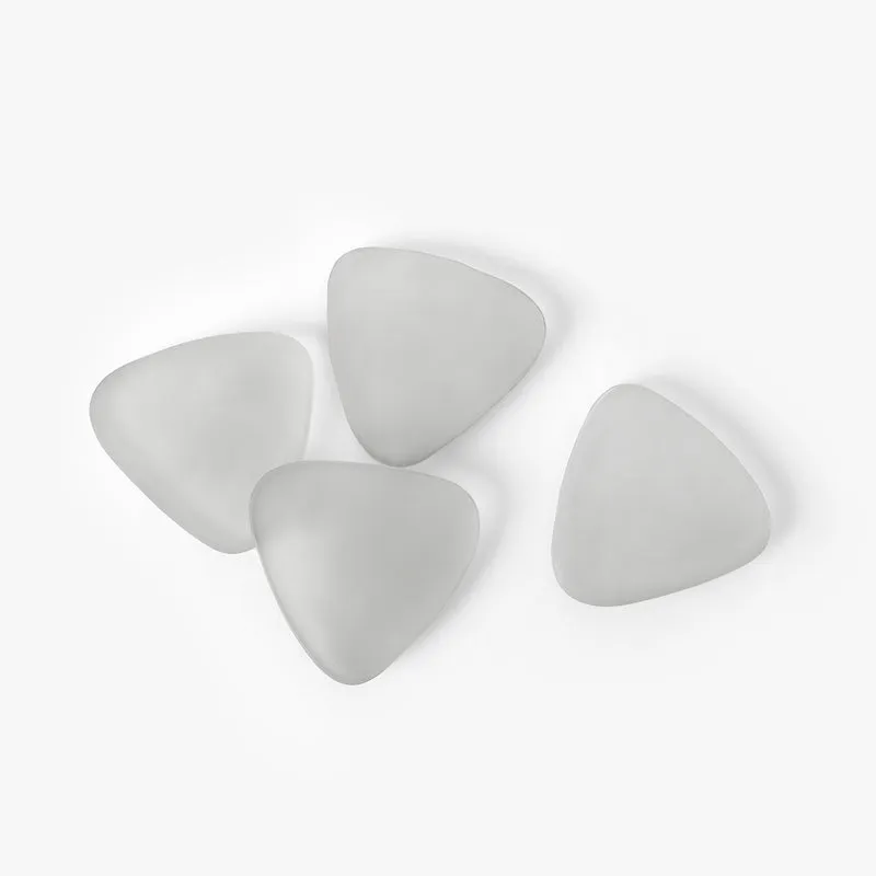 Glossy Trivo Glass Coaster (White) - Set Of Four media 6