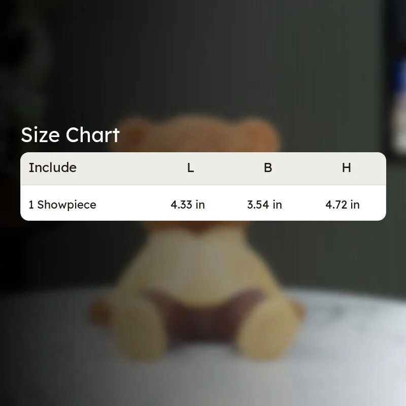 Decorative Teddy Bear Showpiece -Brown media 8