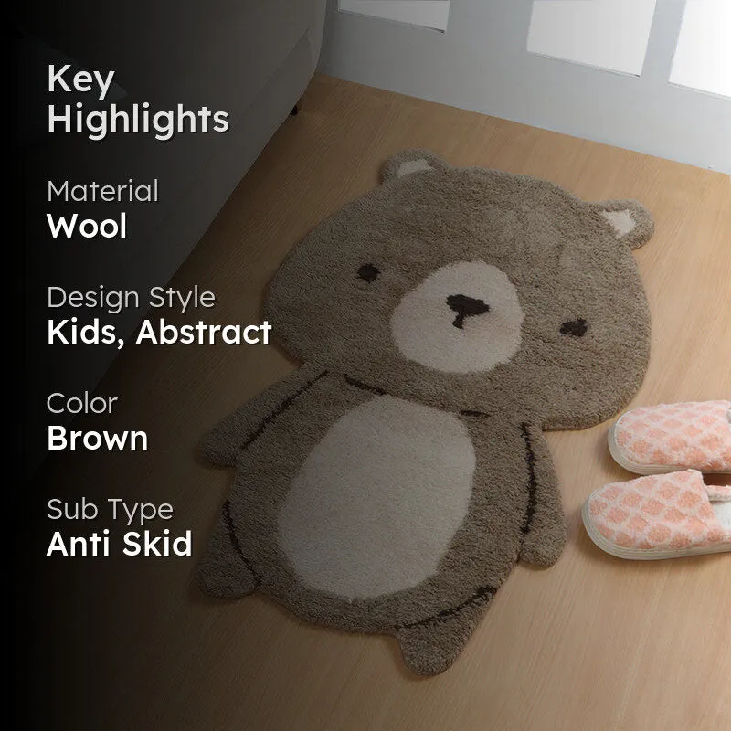 Teddy Steps Wool Bath Mat media 2