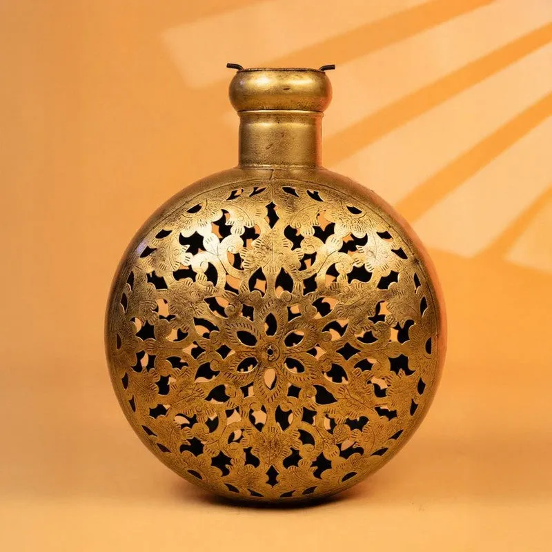 Golden Ember Tea Light Candle Holder media 5