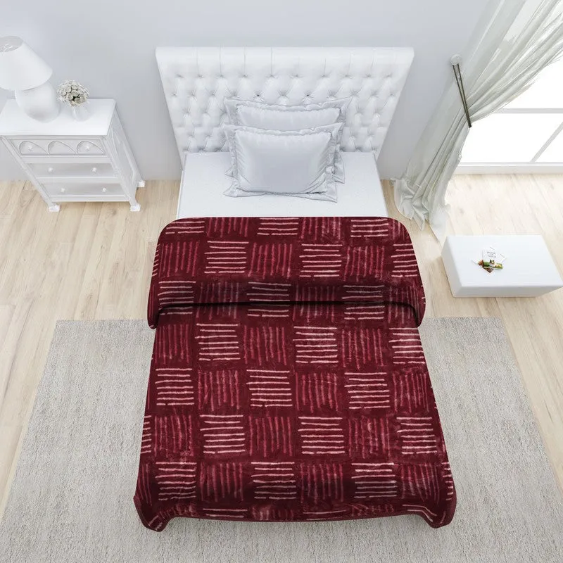 Monte Carlo Velvet Nightfall Blanket (Maroon)- 1022 GSM media 4