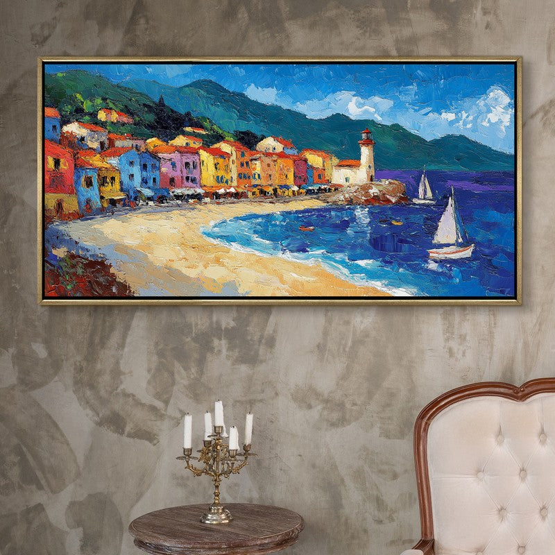 Coastelle Canvas Wall Painting With Frame
