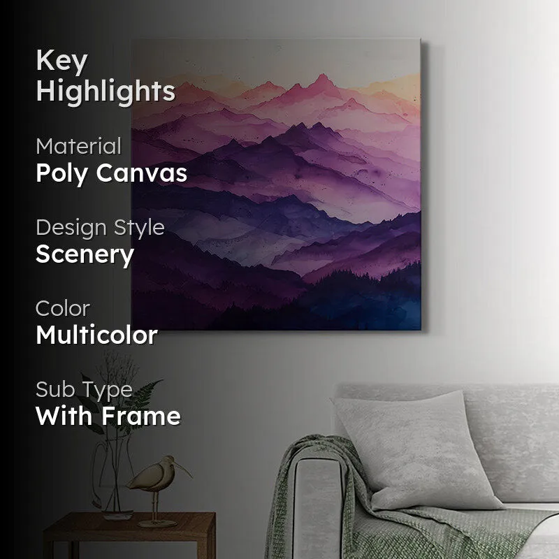 Purple Alps Wall Painting media 2
