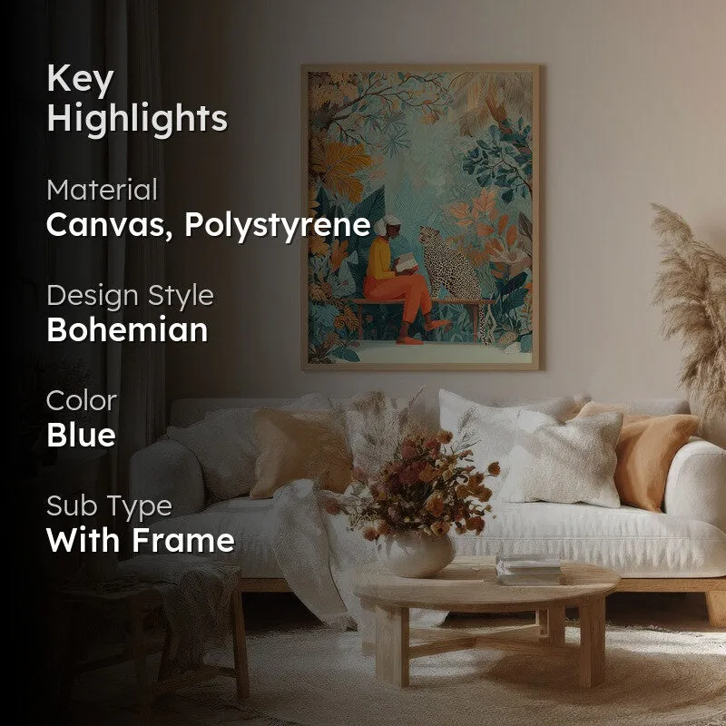 Aurevia Canvas Wall Painting With Brown Frame media 2