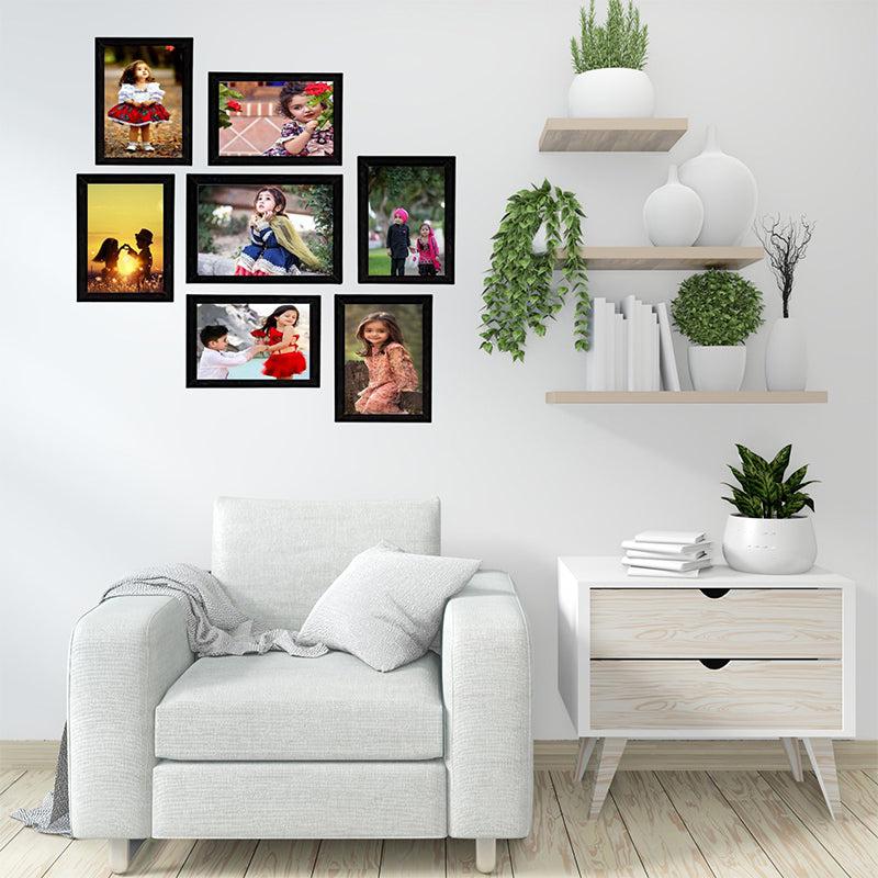 Plaisir Photo Frame (Black) - Set Of Seven
