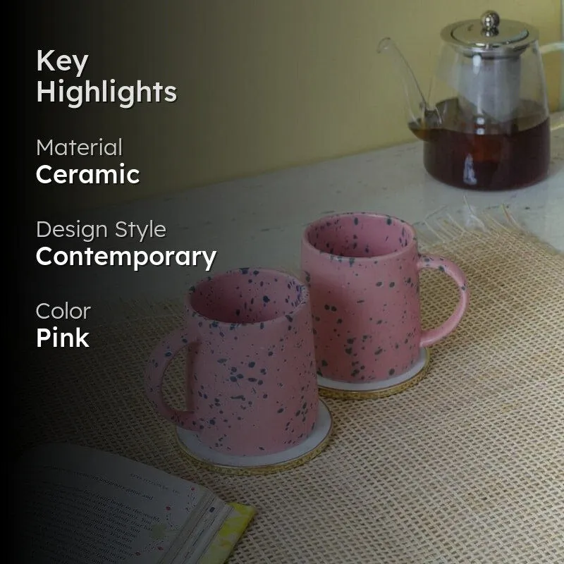 Cleary Ceramic Coffee Mug (300 mL Each) - Set of Two media 2