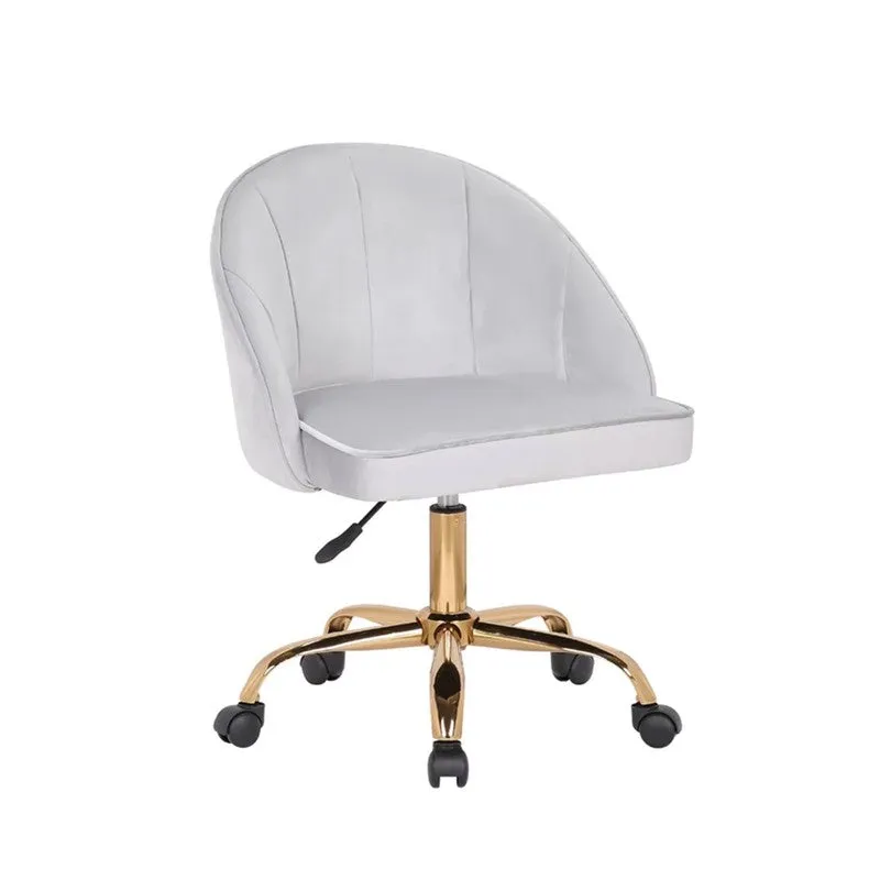Opulon Metal Office Chair - Grey media 4