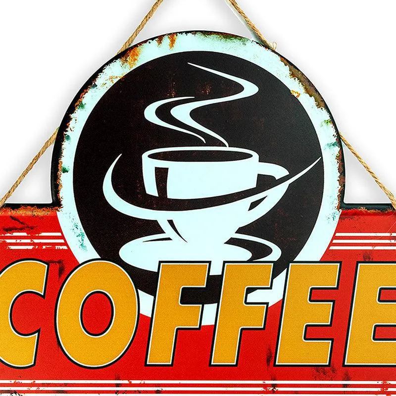 Coffee Makes Us Together Retro Metal Wall Accent media 3