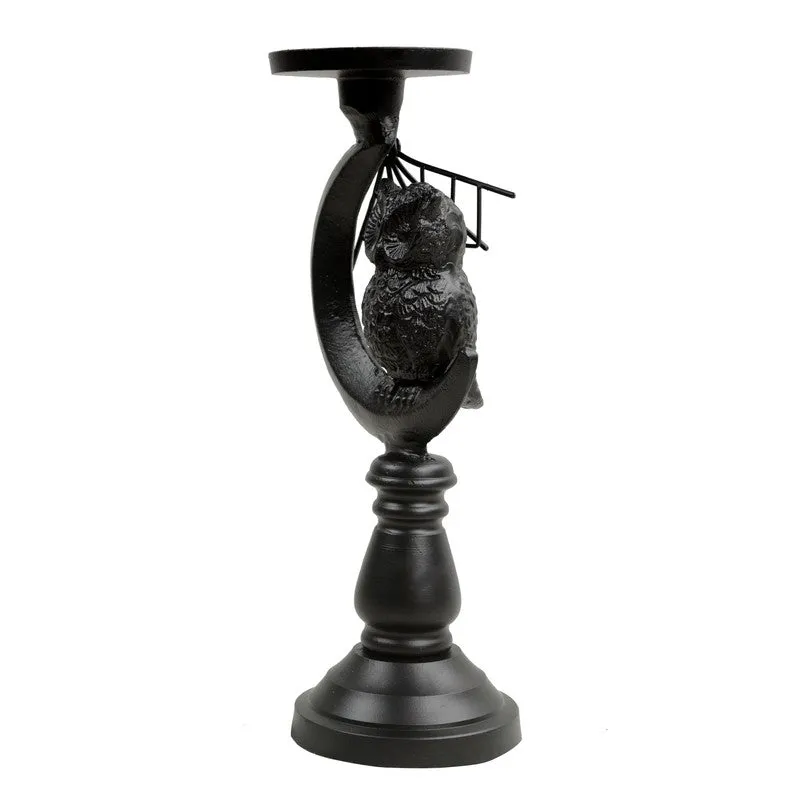 Shadow Owl & Moon Candle Holder media 4