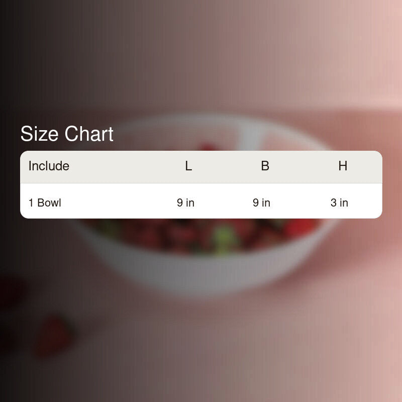 Cobain Serving Bowl (White & Pink) - 1300 ML media 9