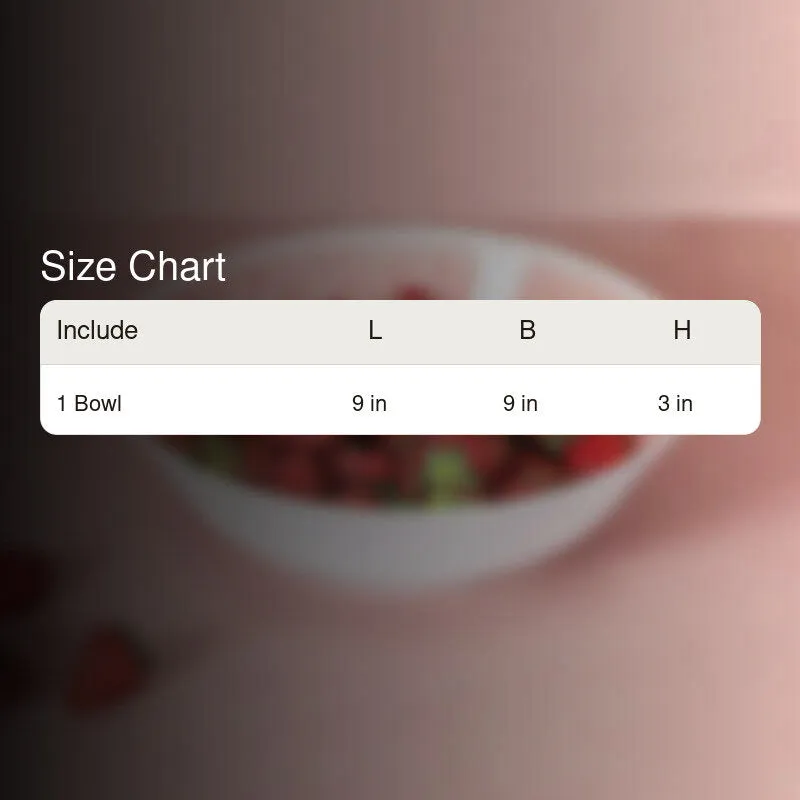 Cobain Serving Bowl (White & Pink) - 1300 ML media 9
