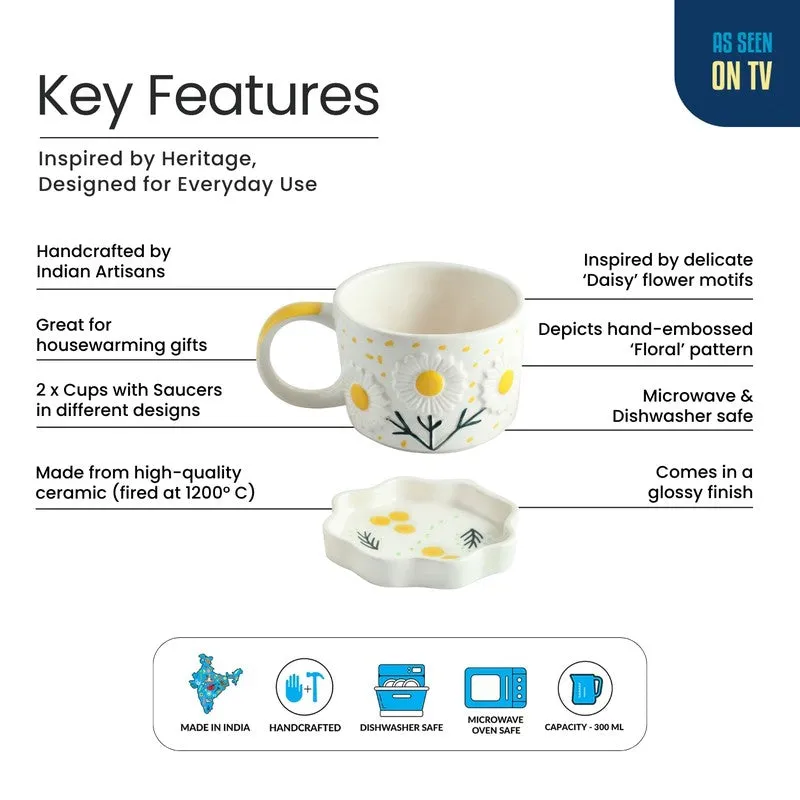 Bloom Burst Cup & Saucer - Set of Two (300 ML) media 6