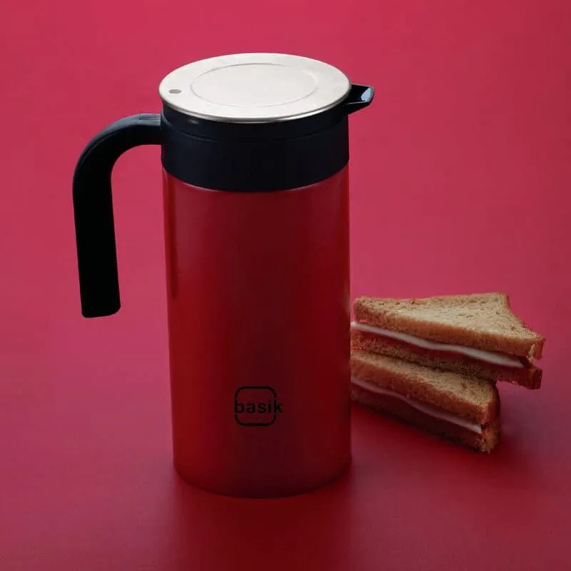 Hydra Stainless Steel Water Jug (Red) - 1450 ML media 1
