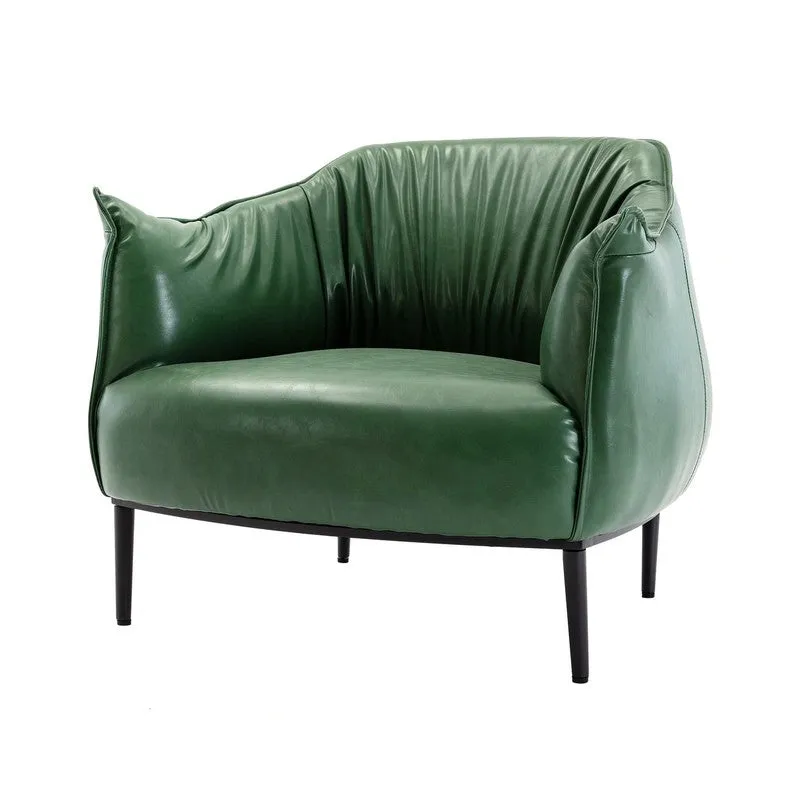 Elvora Neem Wood Accent Chair - Green media 3