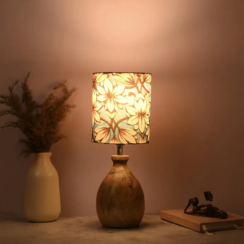 Bleu Flora Kumbha Fabric Table Lamp - Multicolor media 1