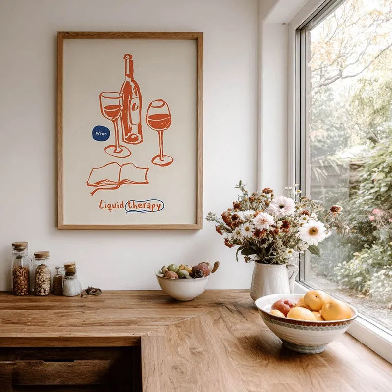 Scarlet Sangria Archival Canvas Wall Art - Brown media 8