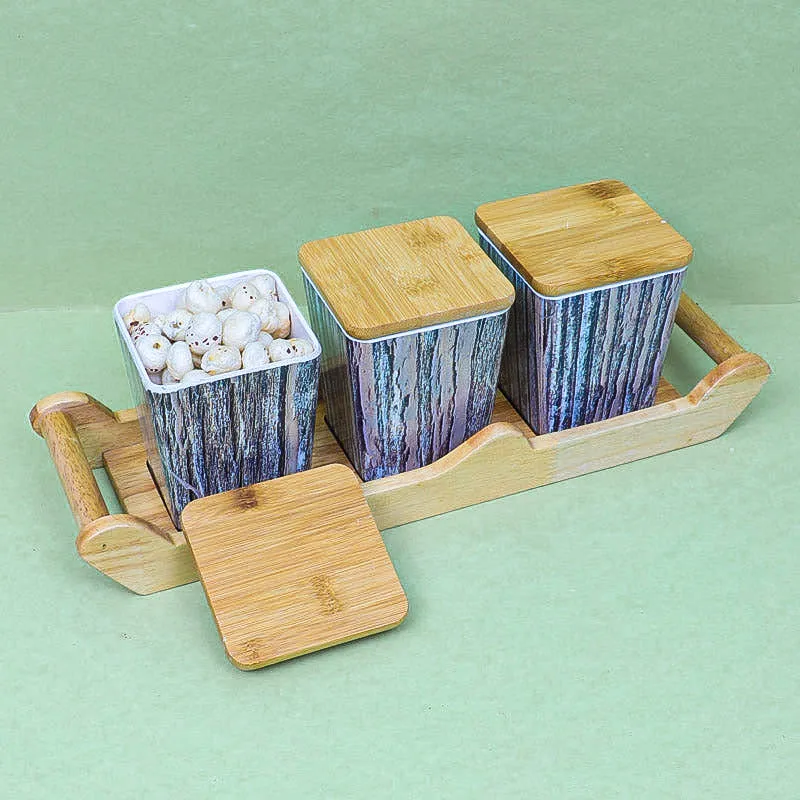 Navina Condiment Container With Tray (750 mL Each) - Four Piece Set media 6