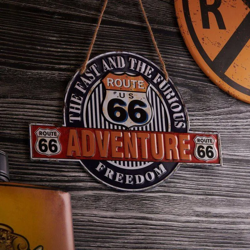 Adventure Route 66 Metal Wall Accent media 1