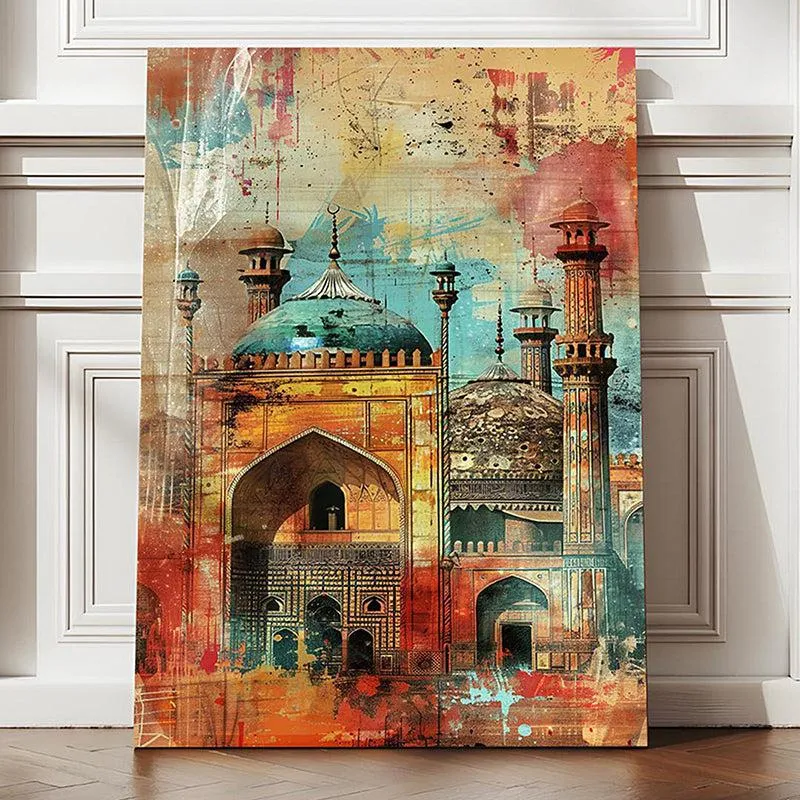 Mehal-E-Rang Canvas Traditional Wall Art media 4