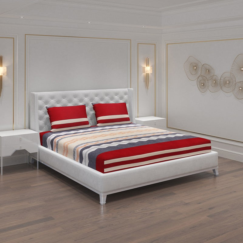 Monte Carlo Color Stripes Bedsheet - 120 GSM