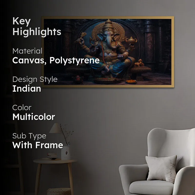 Lambodara Bless Wall Painting With Frame media 2