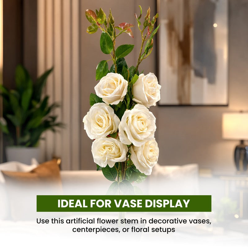 Rosanova Plastic Artificial Flower - Set Of Two media 7