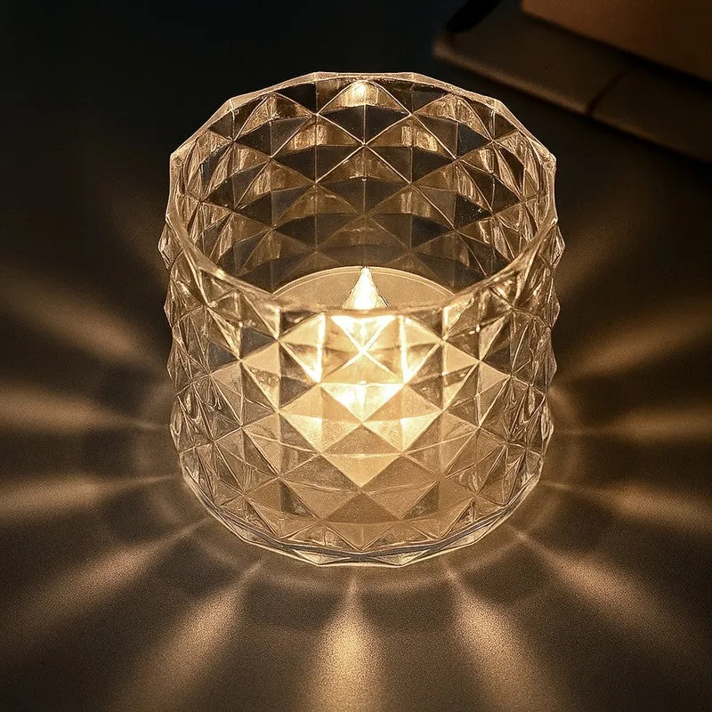IllumiCraft Multi Design Tea Light Holders (Transparent) - Set Of Two media 3