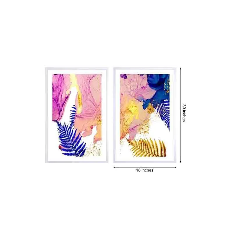 Kaleidoscopic Poly Canvas Wall Art - Set Of Two media 6
