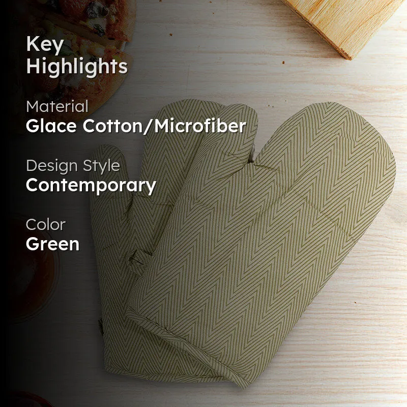 Swayam Keras Kitchen Gloves (Beige) - Set Of Two media 2