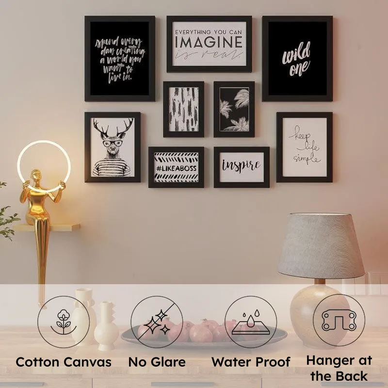 Keep Life Simple and Live Wall Art - Set Of Nine media 5