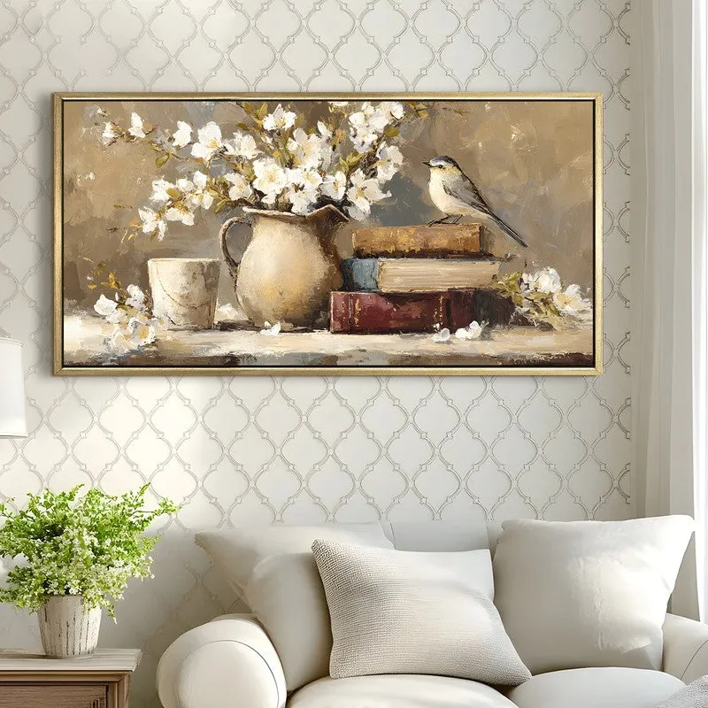 Nostalgic Touch Canvas Wall Painting With Frame media 4