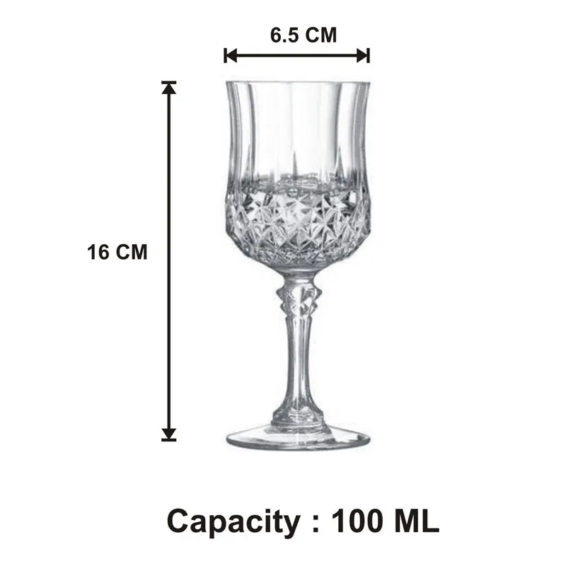 Cristalle Cordial Glass (100 ml) - Set Of Four media 8