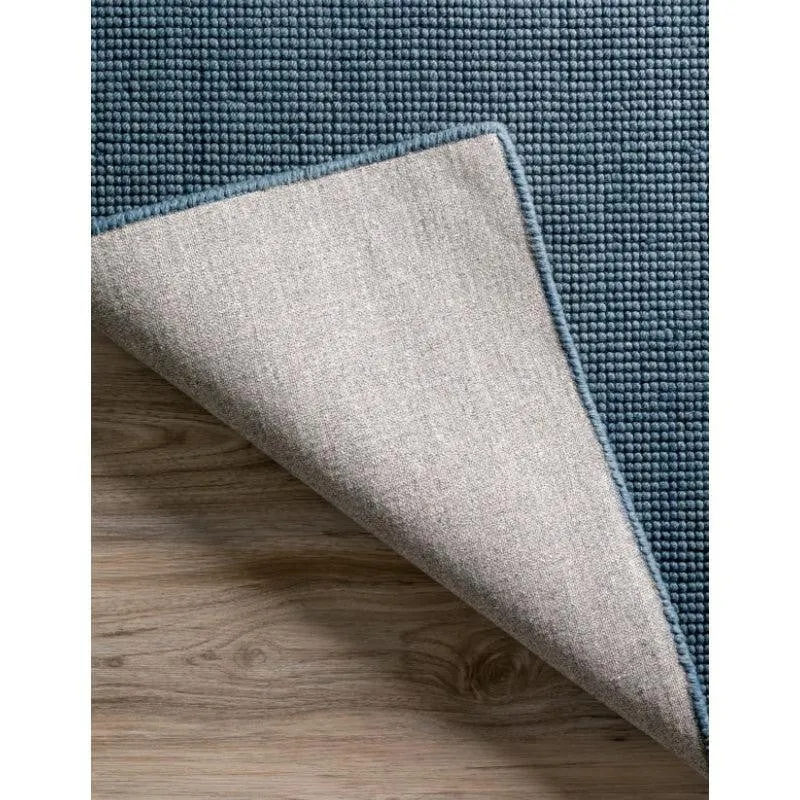 Handloom Hand Loomed Legacy Wool Rug - Blue & Grey media 4