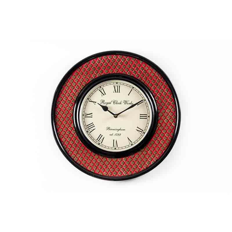 Scaley Handpainted Wall Clock - Red media 5