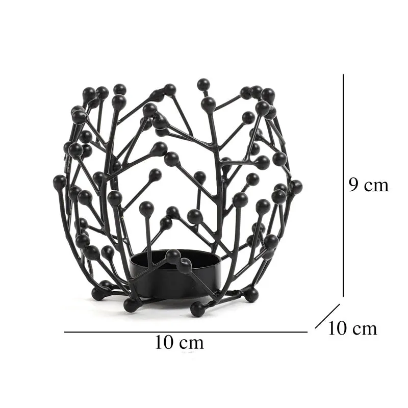 Crony Tea Light Candle Holder - Black media 4