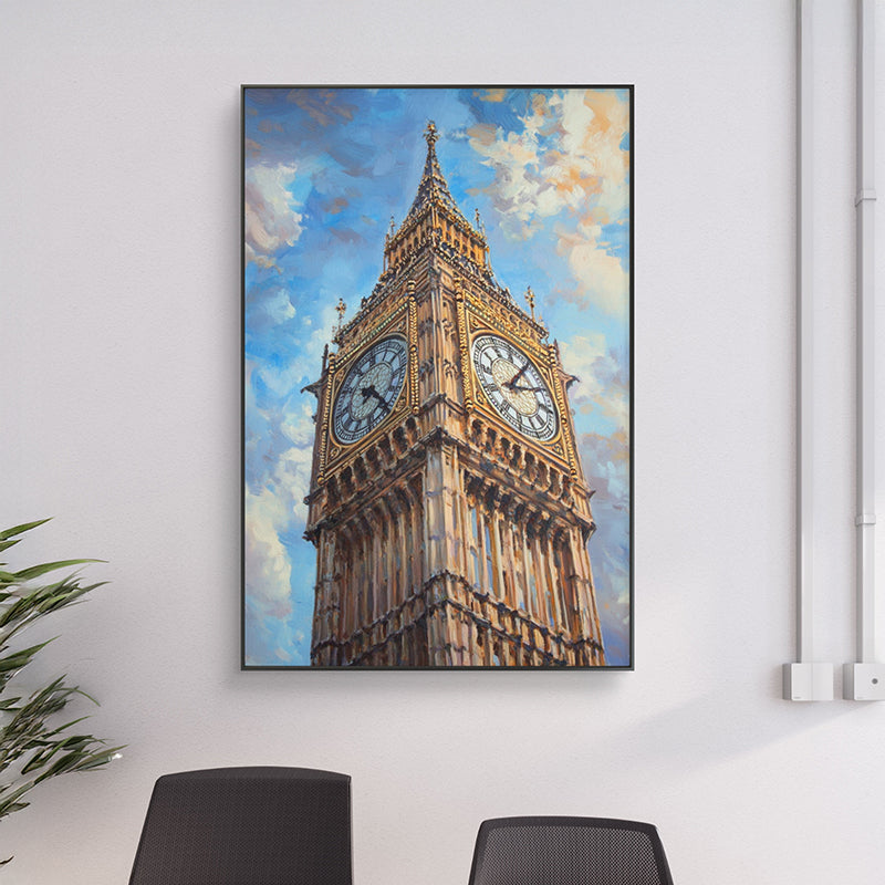 Time Tower Wall Painting