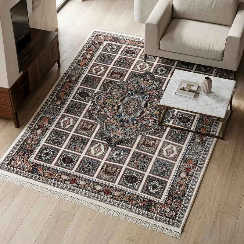Ethnique Artificial Silk Carpet media 3