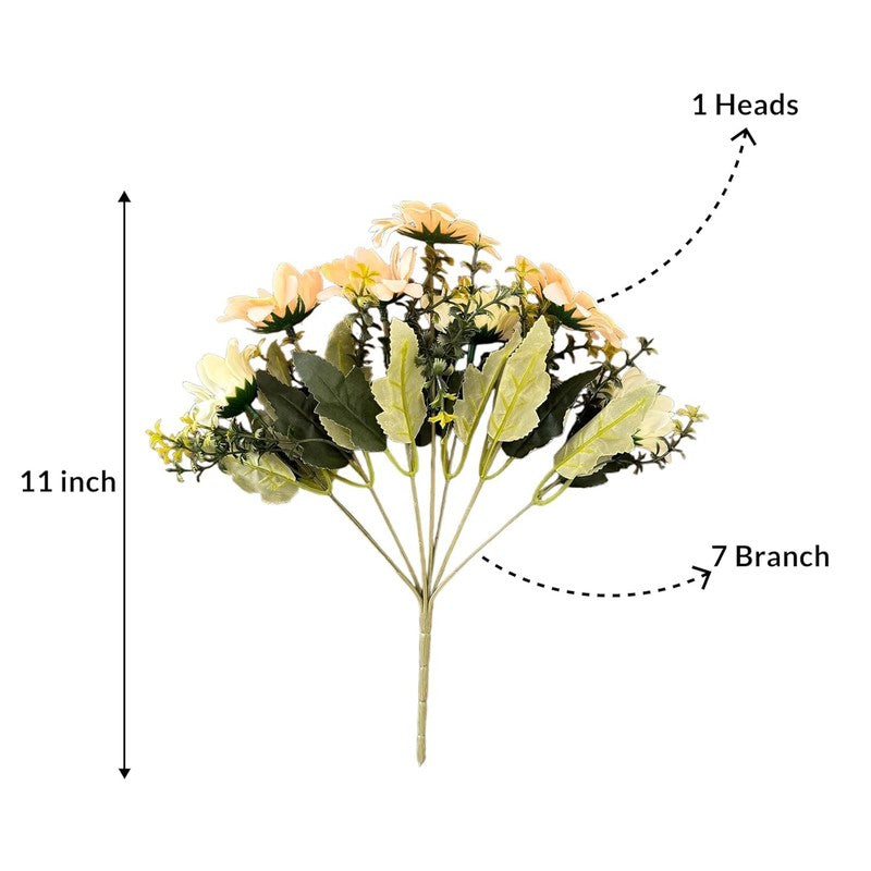 Vibrant Artificial Sunflower Stem (Orange) - Set Of Two media 7