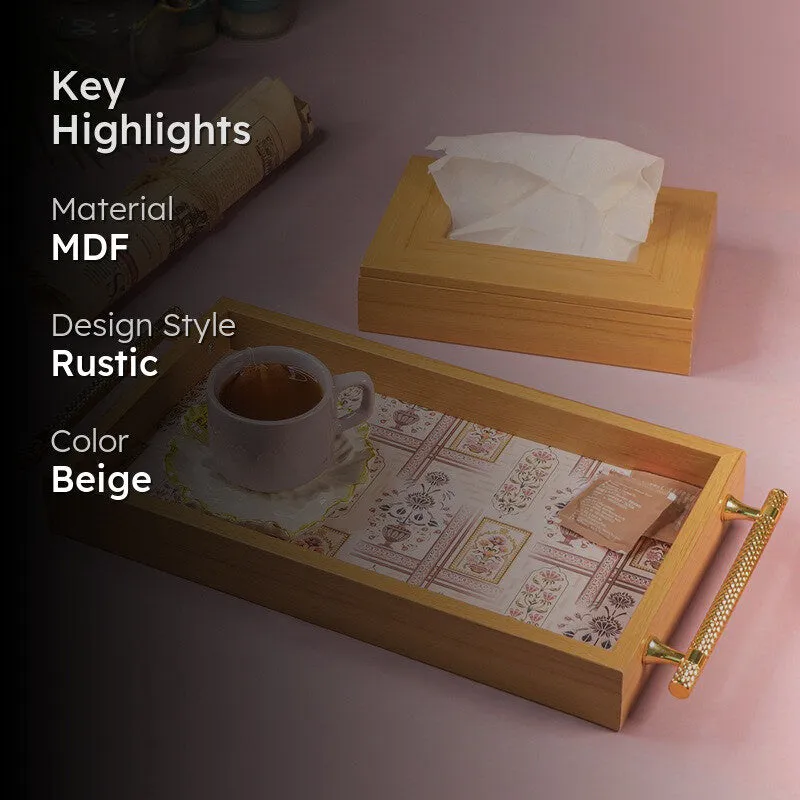 Aura Tray with Tissue Holder - Two Piece Set media 2