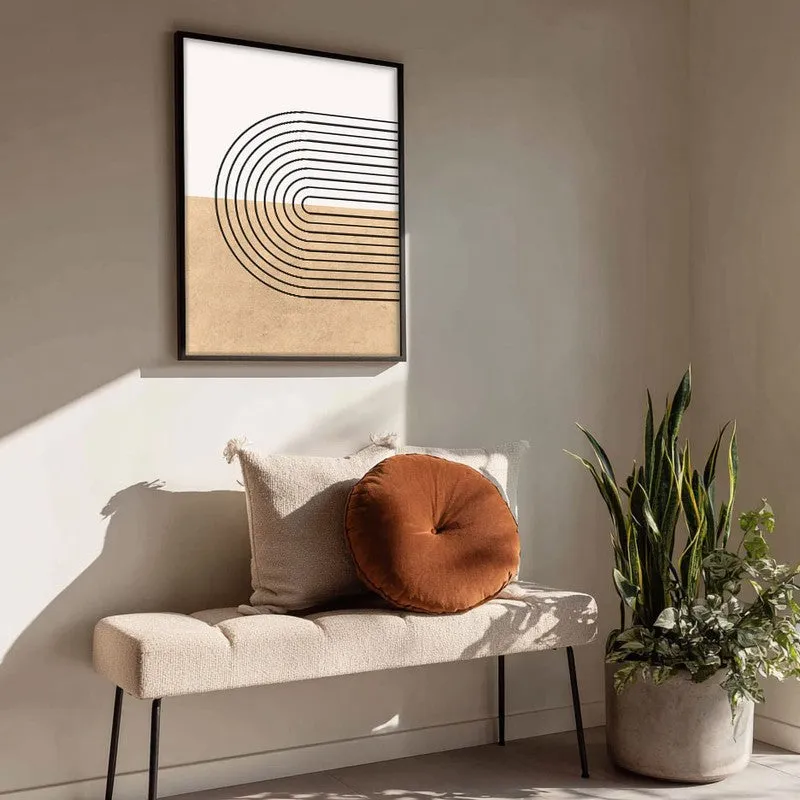 Calm Compositions Canvas Wall Painting With Black Frame media 4
