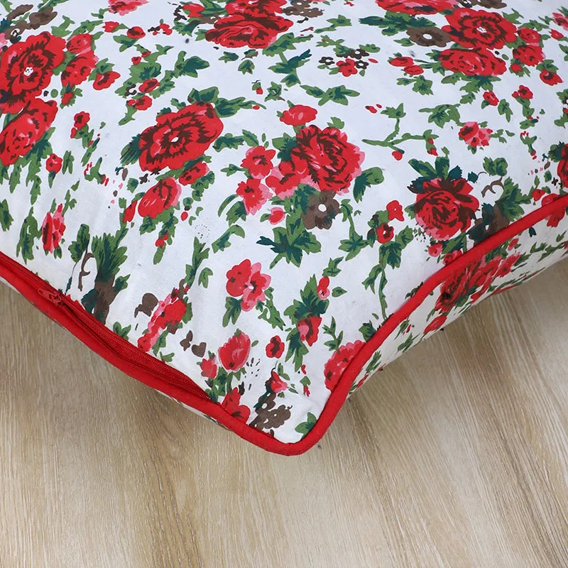 Swayam Bloomi Printed Cotton Cushion Cover - Set of Two media 5