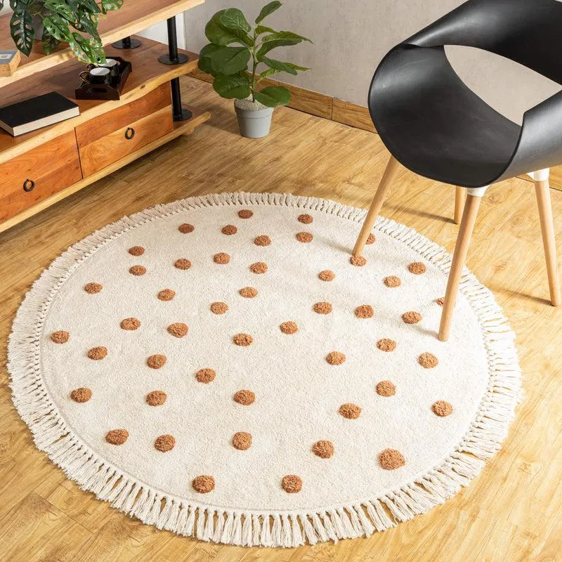 Iliyos Tufted Round Cotton Rug media 3