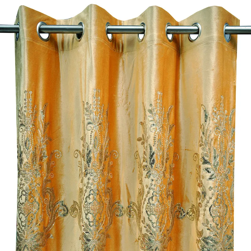 Golden Elegance Curtain - Set Of Two media 3