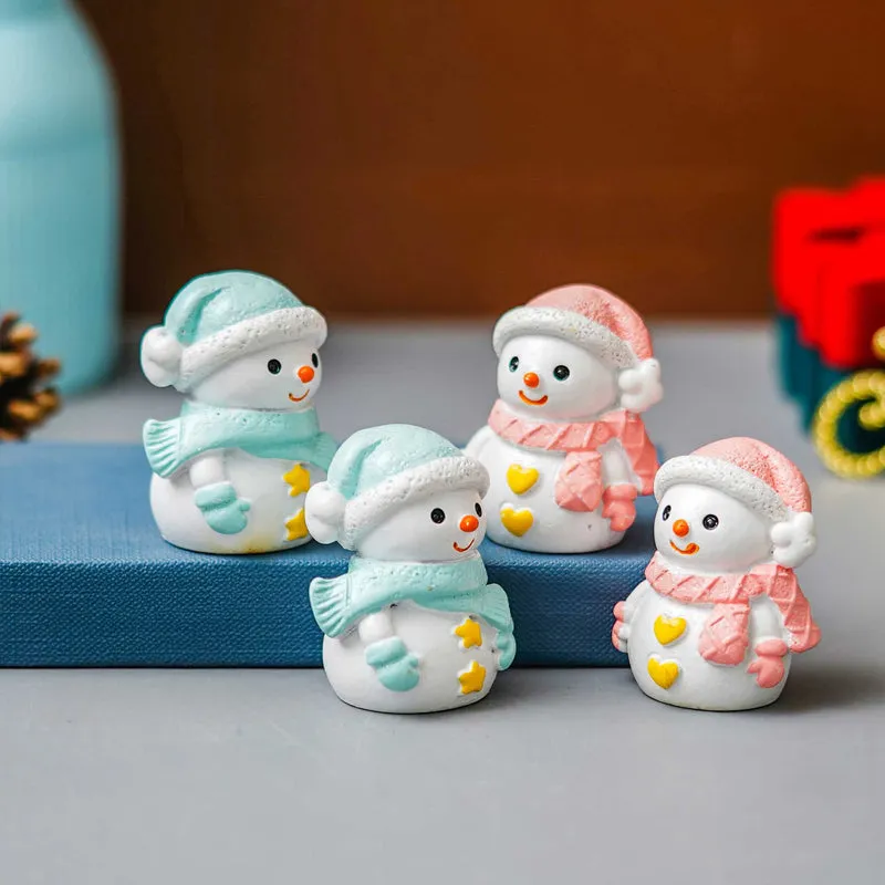 Snowman Quartet Resin Figurine - Set Of Four media 6
