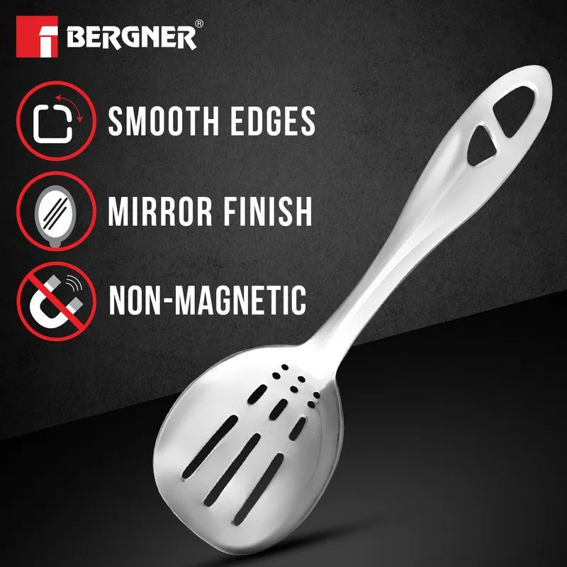 Slotted Stainless Steel Serving Spoon - 26 CM media 6